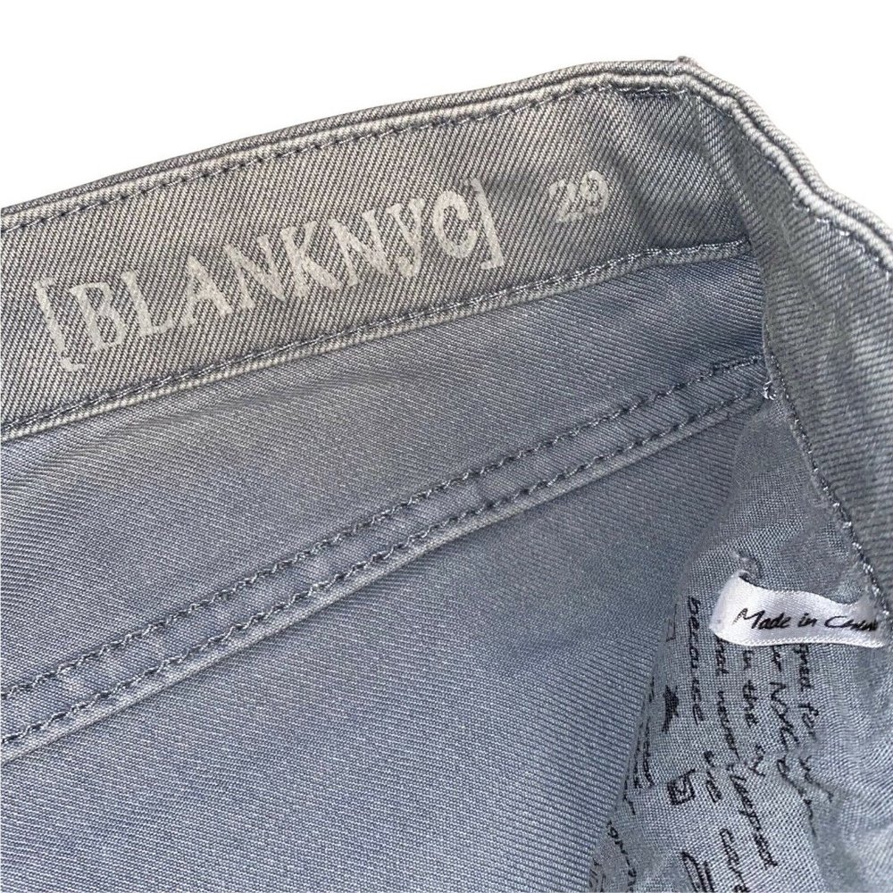 blank nyc silver gray womens denim jeans straight leg size 29 - Picture 7 of 9